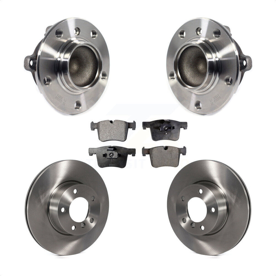 Front Hub Bearing Assembly With Disc Brake Rotors And Ceramic Pads Kit For BMW 328i 320i 428i Gran Coupe 228i 328d KBB-114128