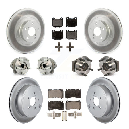 Front Rear Hub Bearing Coat Brake Rotor Pads Kit (10Pc) For Toyota 86 TRD Special Edition KBB-114615