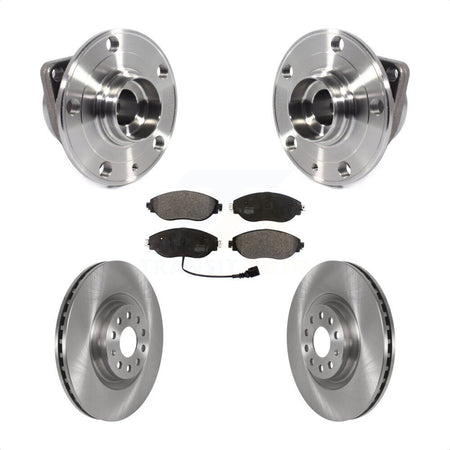 Front Hub Bearing Brake Rotor & Pad Kit For Volkswagen Tiguan Jetta Audi Q3 GTI Golf R S3 KBB-114820