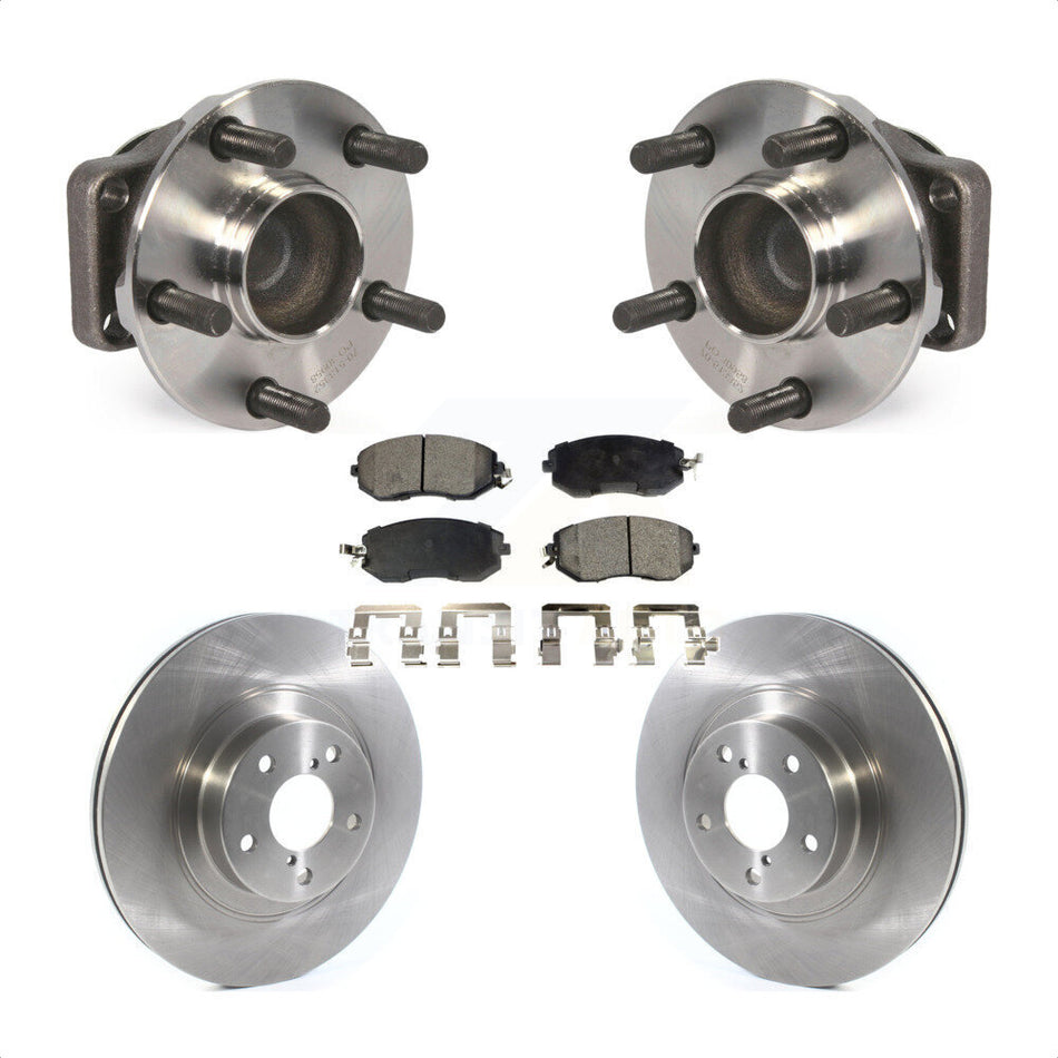 Front Hub Bearing Assembly With Disc Brake Rotors And Ceramic Pads Kit For Scion FR-S Subaru BRZ Toyota 86 KBB-114878