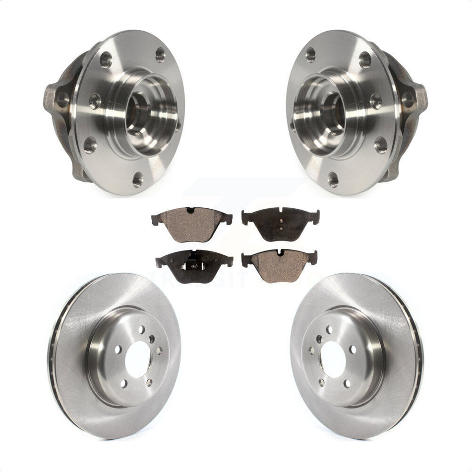 Front Hub Bearing Assembly With Disc Brake Rotors And Ceramic Pads Kit For BMW 535i xDrive 535d 640i Gran Coupe KBB-114975