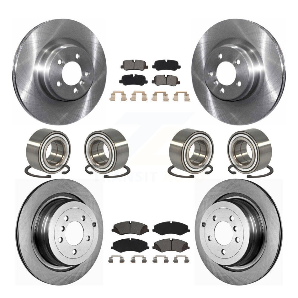 Front Rear Bearing Brake Rotor & Pads Kit (10Pc) For Land Rover Range Naturally Aspirated KBB-115147