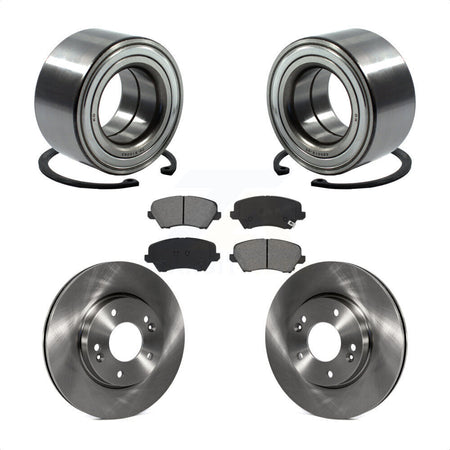 Front Wheel Bearing Brake Rotor Pads Kit For Kia Forte Hyundai Elantra GT Forte5 Veloster KBB-115208