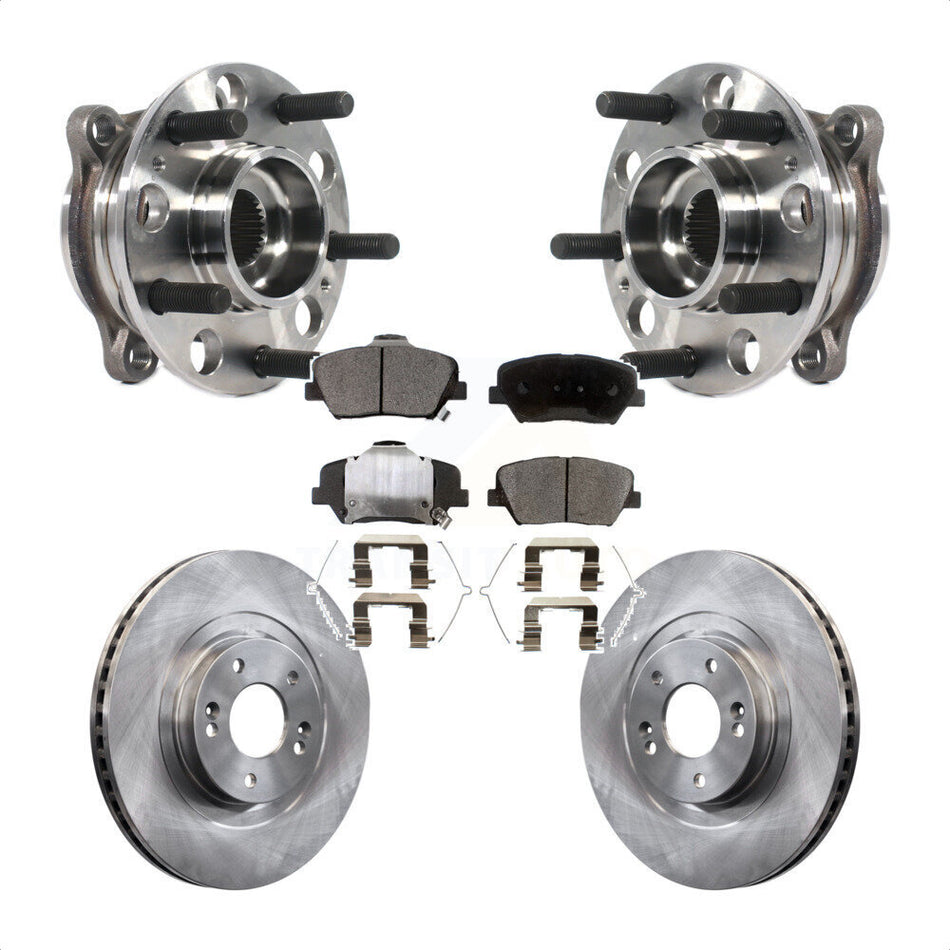 Front Hub Bearing Assembly With Disc Brake Rotors And Ceramic Pads Kit For Kia Sorento Hyundai Santa Fe Sport KBB-116170
