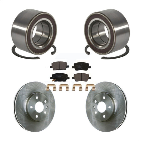 Front Wheel Bearing Disc Brake Rotors And Ceramic Pads Kit For 2018-2020 Chevrolet Sonic KBB-116530