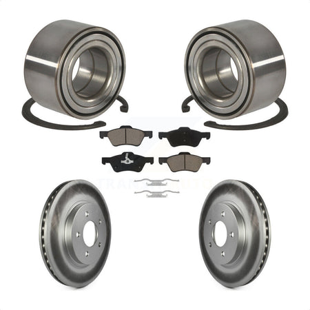 Front Wheel Bearing Coated Disc Brake Rotors And Pads Kit For Ford Escape Mercury Mariner KBB-118144
