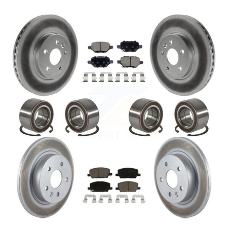 Front Rear Bearing Coated Brake Rotor Pads Kit (10Pc) For Buick Encore Chevrolet Trax AWD KBB-118491