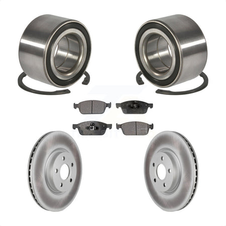 Front Wheel Bearing Coated Disc Brake Rotor And Ceramic Pads Kit For Ford Transit Connect KBB-118544