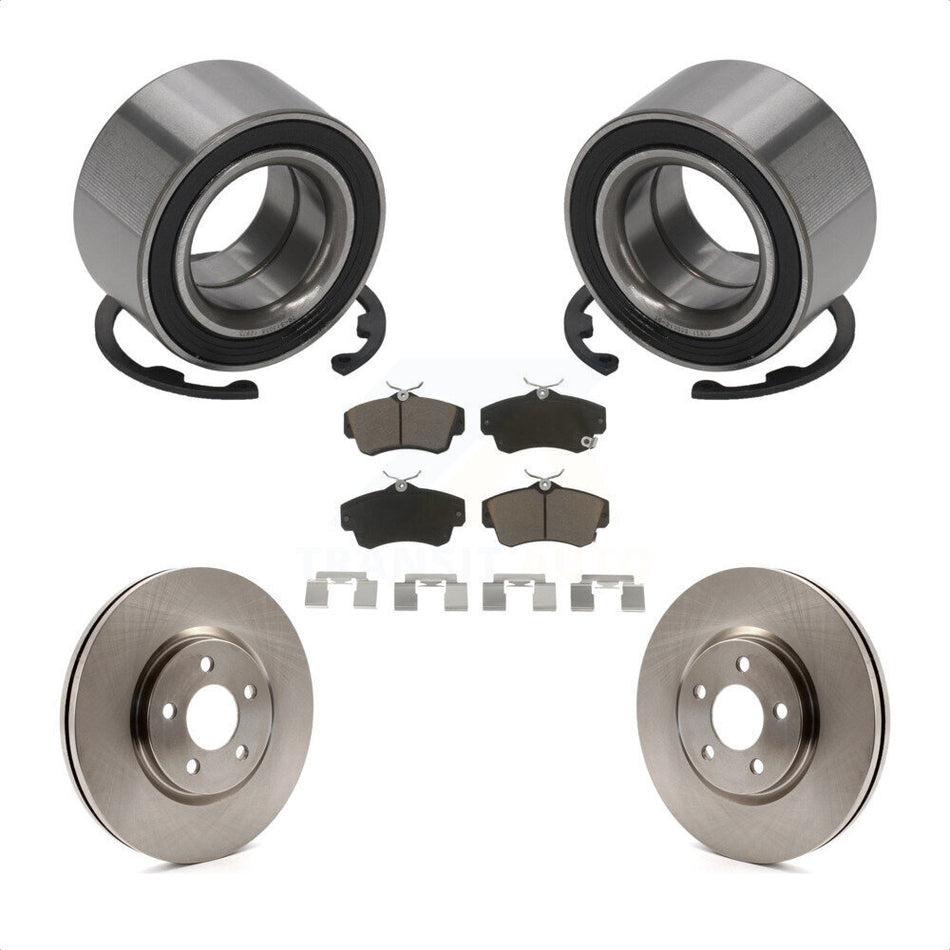 Front Wheel Bearing With Disc Brake Rotors And Ceramic Pads Kit For Chrysler PT Cruiser Dodge Neon KBB-118563