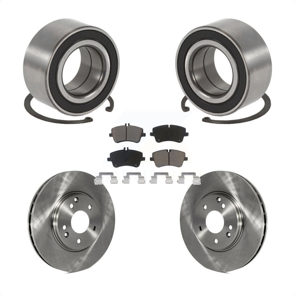 Front Wheel Bearing With Disc Brake Rotors And Ceramic Pads Kit For Mercedes-Benz C240 C280 C320 C350 AWD KBB-118565