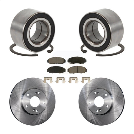 Front Wheel Bearing Brake Rotor Pads Kit For Honda Accord With 282mm Diameter KBB-118577
