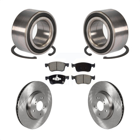 Front Wheel Bearing Disc Brake Rotors And Ceramic Pads Kit For Honda Accord KBB-118582