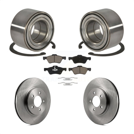 Front Wheel Bearing Disc Brake Rotor And Ceramic Pads Kit For Ford Escape Mercury Mariner KBB-118683