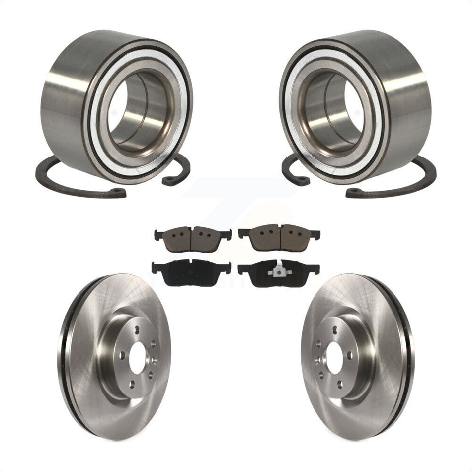 Front Wheel Bearing With Disc Brake Rotors And Ceramic Pads Kit For Land Rover Discovery Sport Range Evoque Jaguar E-Pace KBB-118712