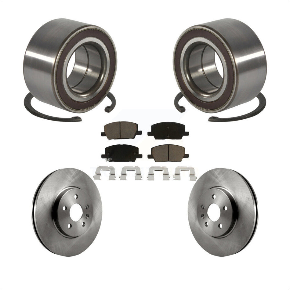 Front Wheel Bearing With Disc Brake Rotors And Ceramic Pads Kit For Chevrolet Trax Buick Encore KBB-118765