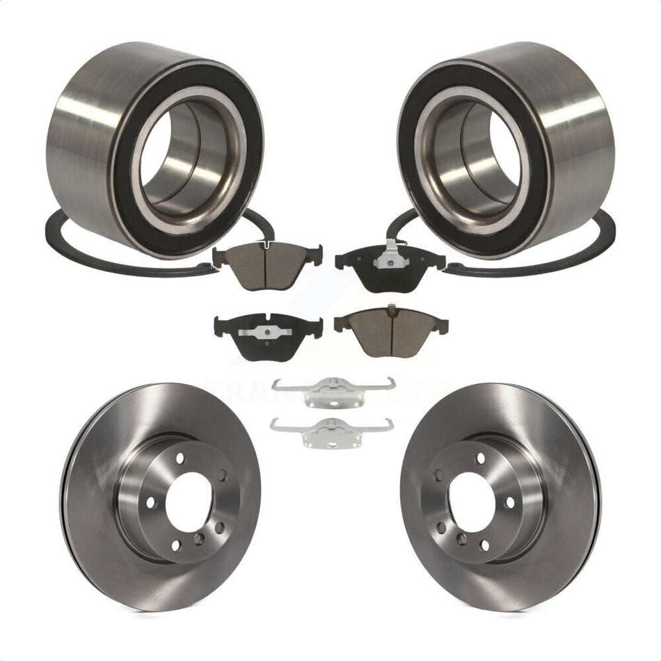 Front Wheel Bearing With Disc Brake Rotors And Ceramic Pads Kit For BMW 328i xDrive 328xi KBB-118776