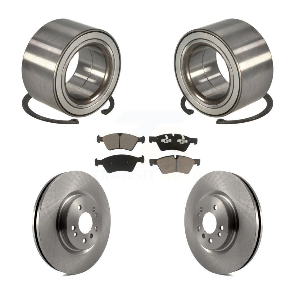 Front Wheel Bearing With Disc Brake Rotors And Ceramic Pads Kit For Mercedes-Benz ML350 R350 ML500 ML320 R500 R320 KBB-118845