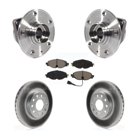 Front Hub Bearing Coat Brake Rotor Pad Kit For Volkswagen Jetta Taos Golf SportWagen Audi KBB-121035