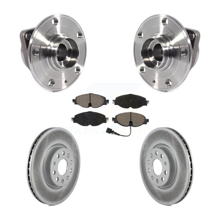 Front Hub Bearing Coat Brake Rotor Pads Kit For Volkswagen Taos GTI Golf Alltrack Audi A3 KBB-121037