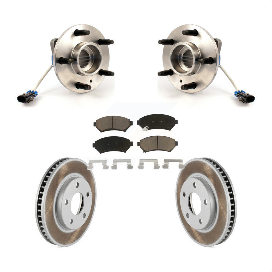 Front Hub Bearing Coat Brake Rotor Pads Kit For Buick LeSabre Century Pontiac Grand Prix Chevrolet Venture Regal Oldsmobile Montana Bonneville Intrigue Silhouette Trans Sport KBB-121211