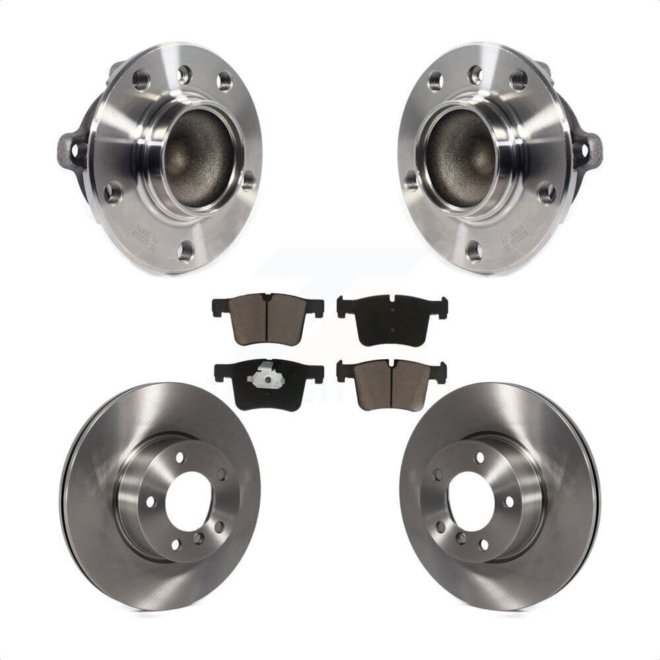 Front Hub Bearing Assembly With Disc Brake Rotors And Ceramic Pads Kit For BMW 328i 320i 428i Gran Coupe 228i 328d KBB-121909
