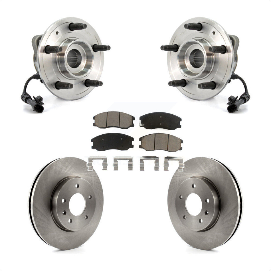 Front Hub Bearing Assembly With Disc Brake Rotors And Ceramic Pads Kit For Chevrolet Equinox Saturn Vue Captiva Sport Pontiac Torrent Suzuki XL-7 KBB-121945