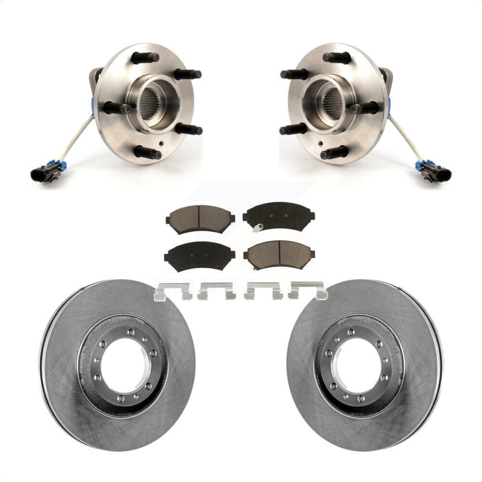 Front Hub Bearing Disc Brake Rotor Pads Kit For Buick LeSabre Century Pontiac Grand Prix Chevrolet Venture Regal Oldsmobile Montana Bonneville Intrigue Silhouette Trans Sport KBB-122122