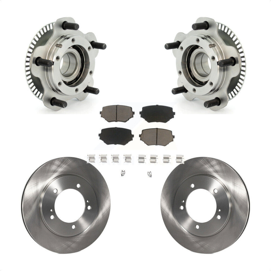 Front Hub Bearing Assembly With Disc Brake Rotors And Ceramic Pads Kit For Suzuki XL-7 Grand Vitara KBB-122187