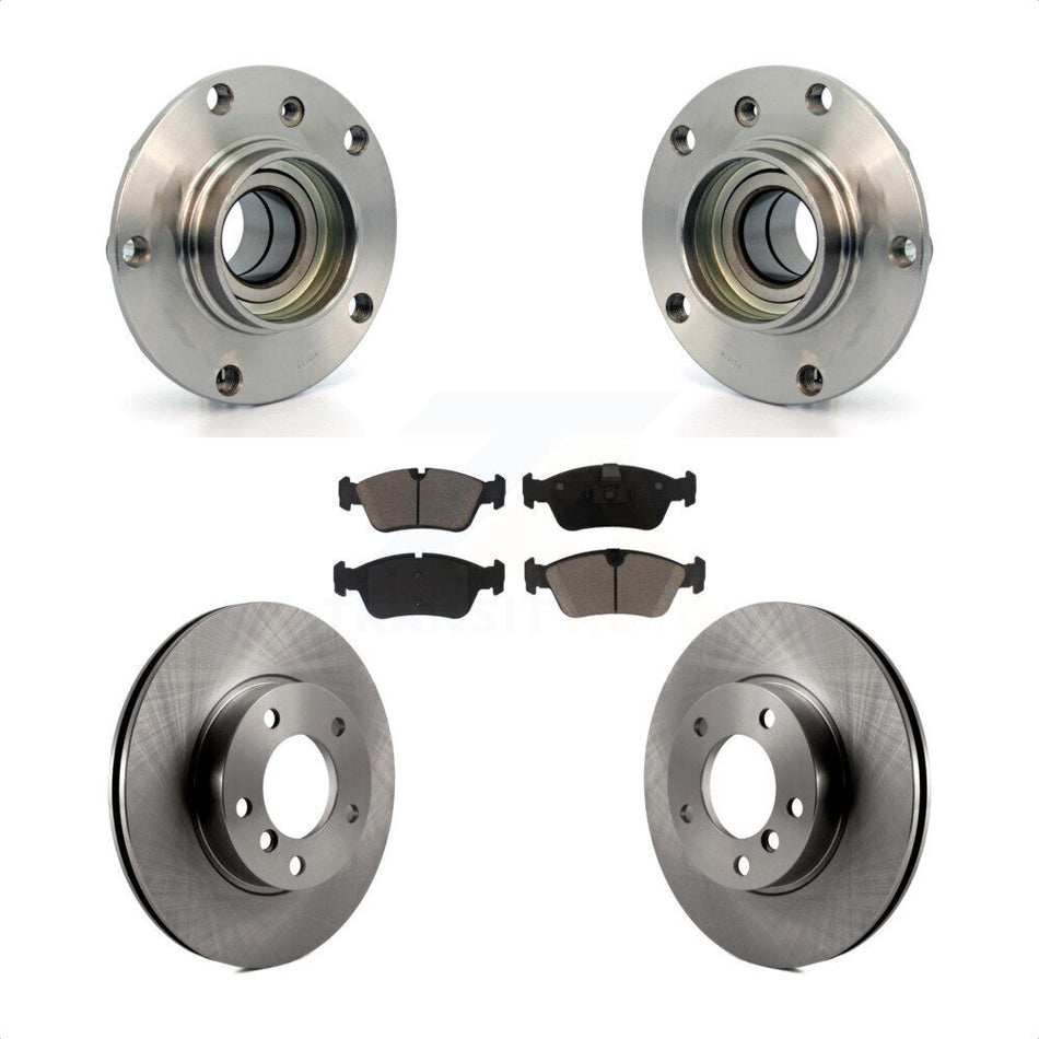 Front Hub Bearing Assembly With Disc Brake Rotors And Ceramic Pads Kit For BMW Z3 Z4 323i 323Ci 328i 318i 323is 328is 318is 320i KBB-122342