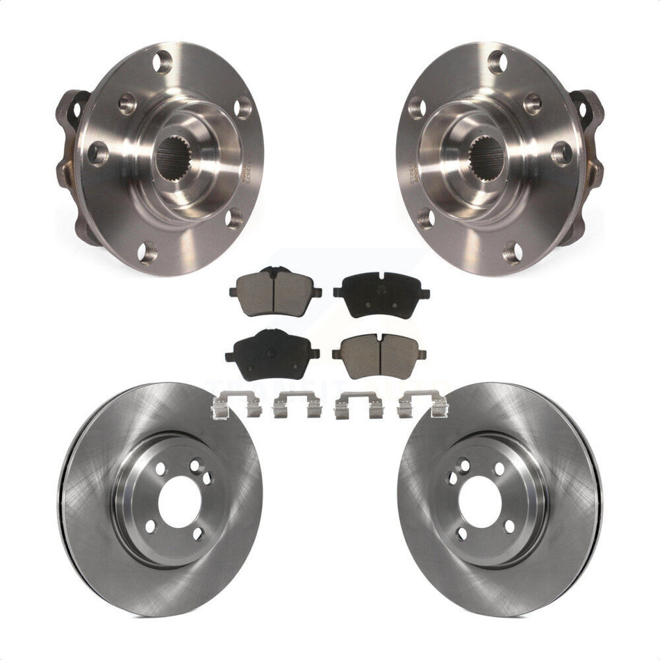 Front Hub Bearing Assembly With Disc Brake Rotors And Ceramic Pads Kit For Mini Cooper Countryman KBB-122343