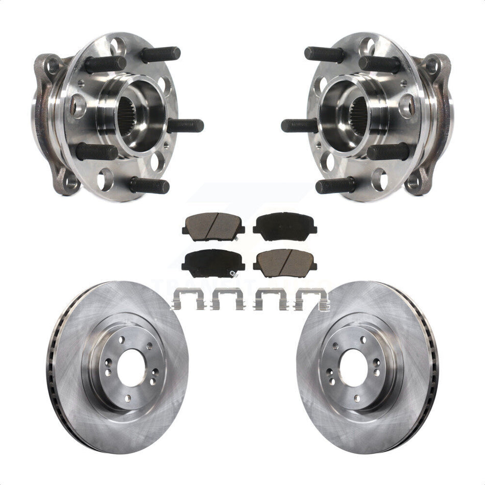 Front Hub Bearing Assembly With Disc Brake Rotors And Ceramic Pads Kit For Kia Sorento Hyundai Santa Fe Sport KBB-122387
