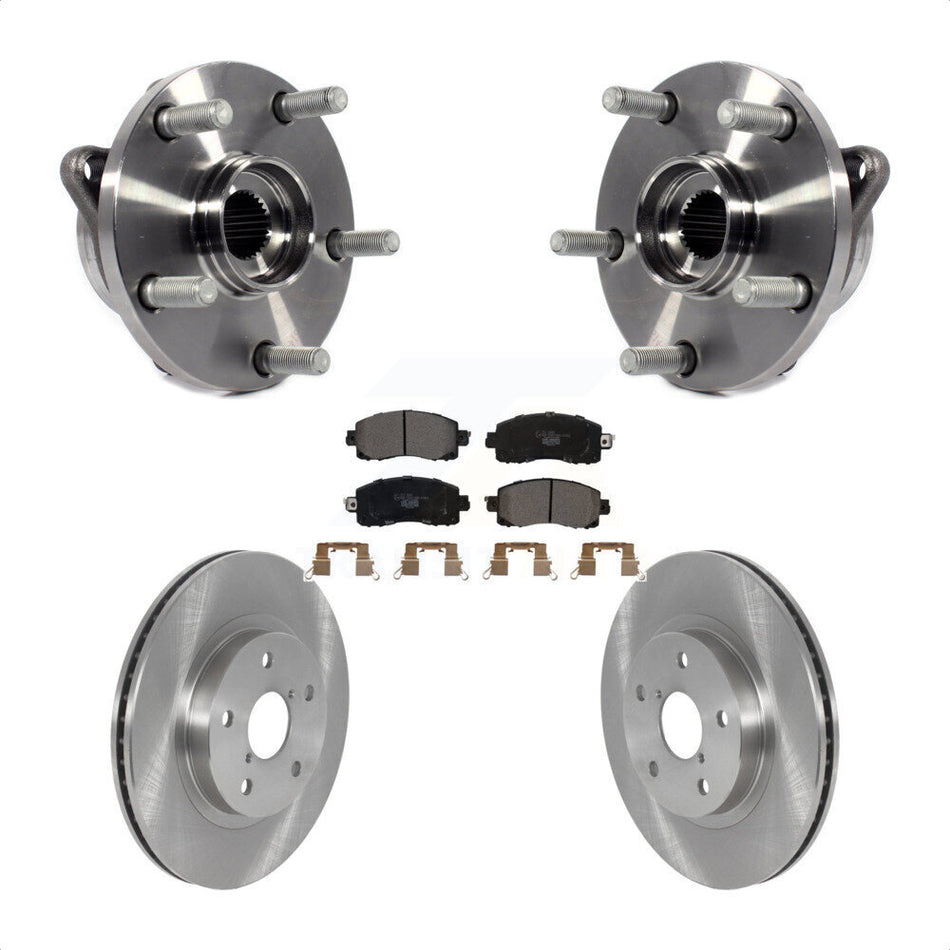 Front Hub Bearing Assembly With Disc Brake Rotors And Ceramic Pads Kit For Subaru Forester KBB-122885