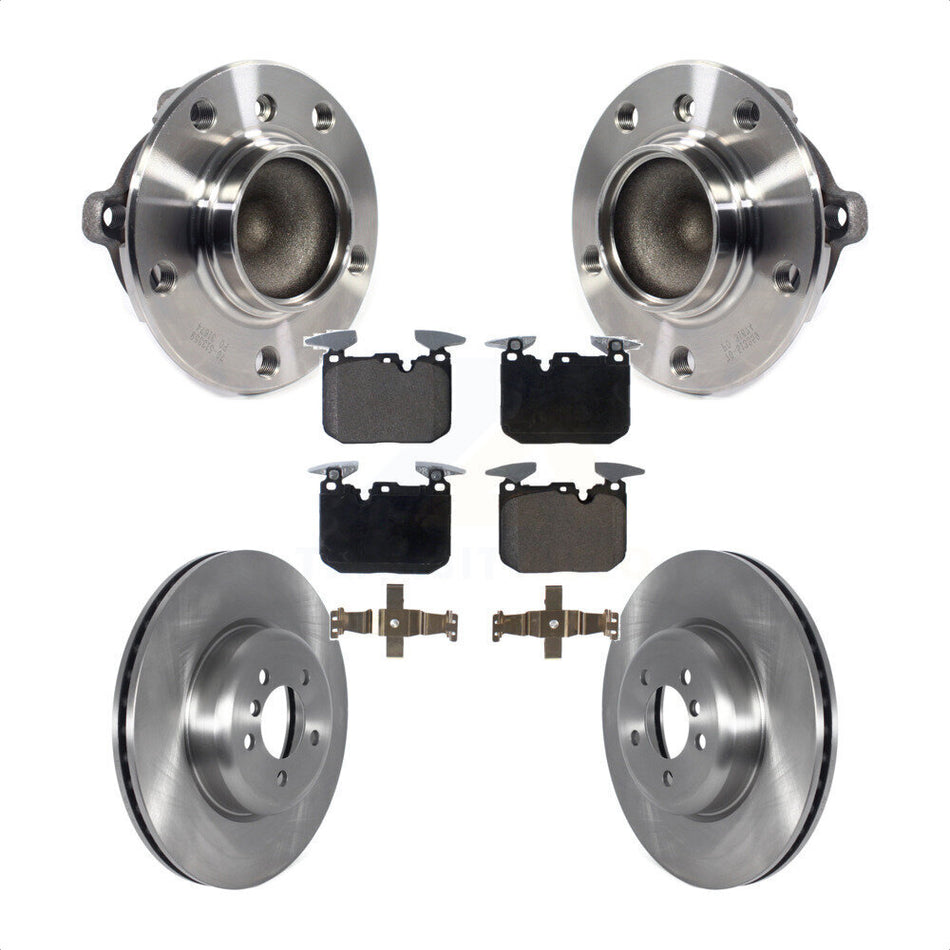 Front Hub Bearing Assembly With Disc Brake Rotors And Ceramic Pads Kit For BMW 435i 335i Gran Coupe 340i ActiveHybrid 3 KBB-122889