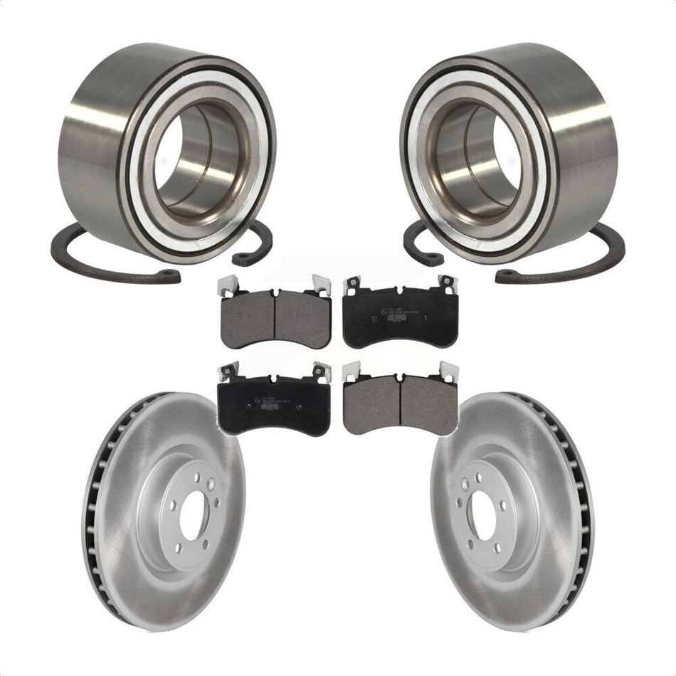 Front Wheel Bearing With Coated Disc Brake Rotors And Ceramic Pads Kit For Land Rover Range Sport KBB-123022