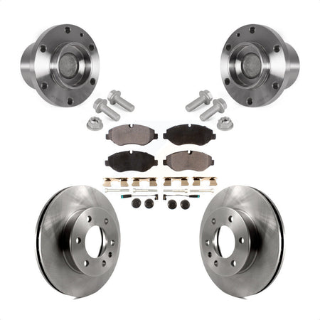 Front Hub Bearing Assembly Disc Brake Rotor Pad Kit For Sprinter 2500 Mercedes-Benz Dodge KBB-123398