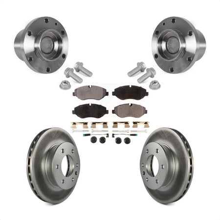 Front Hub Bearing Assembly Coat Brake Rotor Pad Kit For Sprinter 2500 Mercedes-Benz Dodge KBB-123470