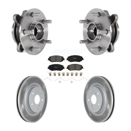 Front Hub Bearing Assembly Coated Brake Rotor Pad Kit For Toyota Camry Lexus ES250 Avalon KBB-123483