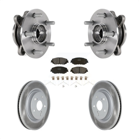 Front Hub Bearing Assembly Coated Brake Rotor Pad Kit For Toyota Camry Lexus ES250 Avalon KBB-123596