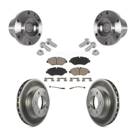 Front Hub Bearing Assembly Coat Brake Rotor Pad Kit For Sprinter 2500 Mercedes-Benz Dodge KBB-123660