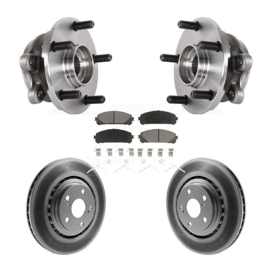 Front Hub Bearing Assembly Coated Disc Brake Rotor Pads Kit For Lexus NX300 NX200t NX300h KBB-125870