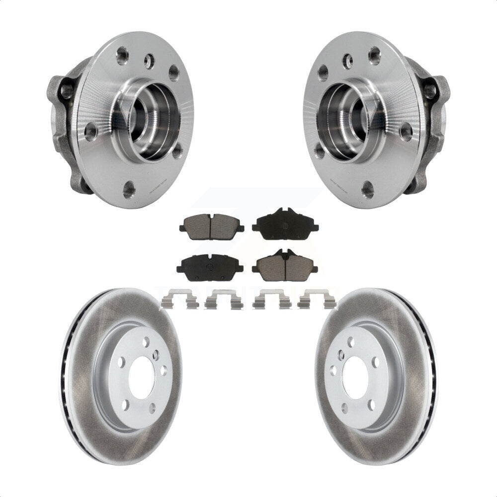 Front Hub Bearing Assembly Coated Disc Brake Rotors And Ceramic Pads Kit For Mini Cooper KBB-125889