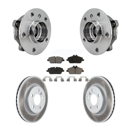 Front Hub Bearing Assembly Coated Disc Brake Rotors And Ceramic Pads Kit For Mini Cooper KBB-125889