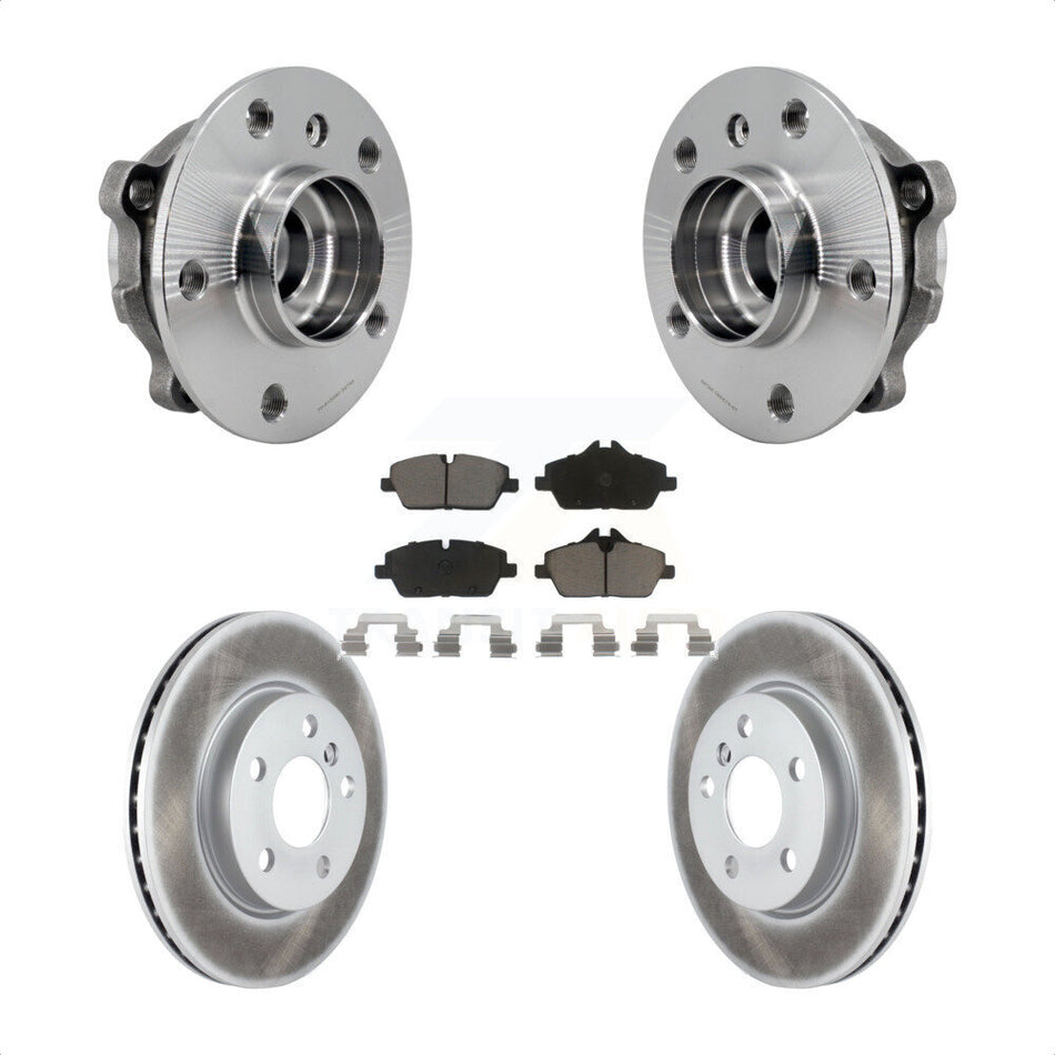 Front Hub Bearing Assembly Coated Disc Brake Rotors And Ceramic Pads Kit For Mini Cooper KBB-125889