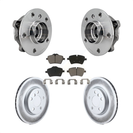 Front Hub Bearing Assembly Coated Disc Brake Rotors And Ceramic Pads Kit For Mini Cooper KBB-125890