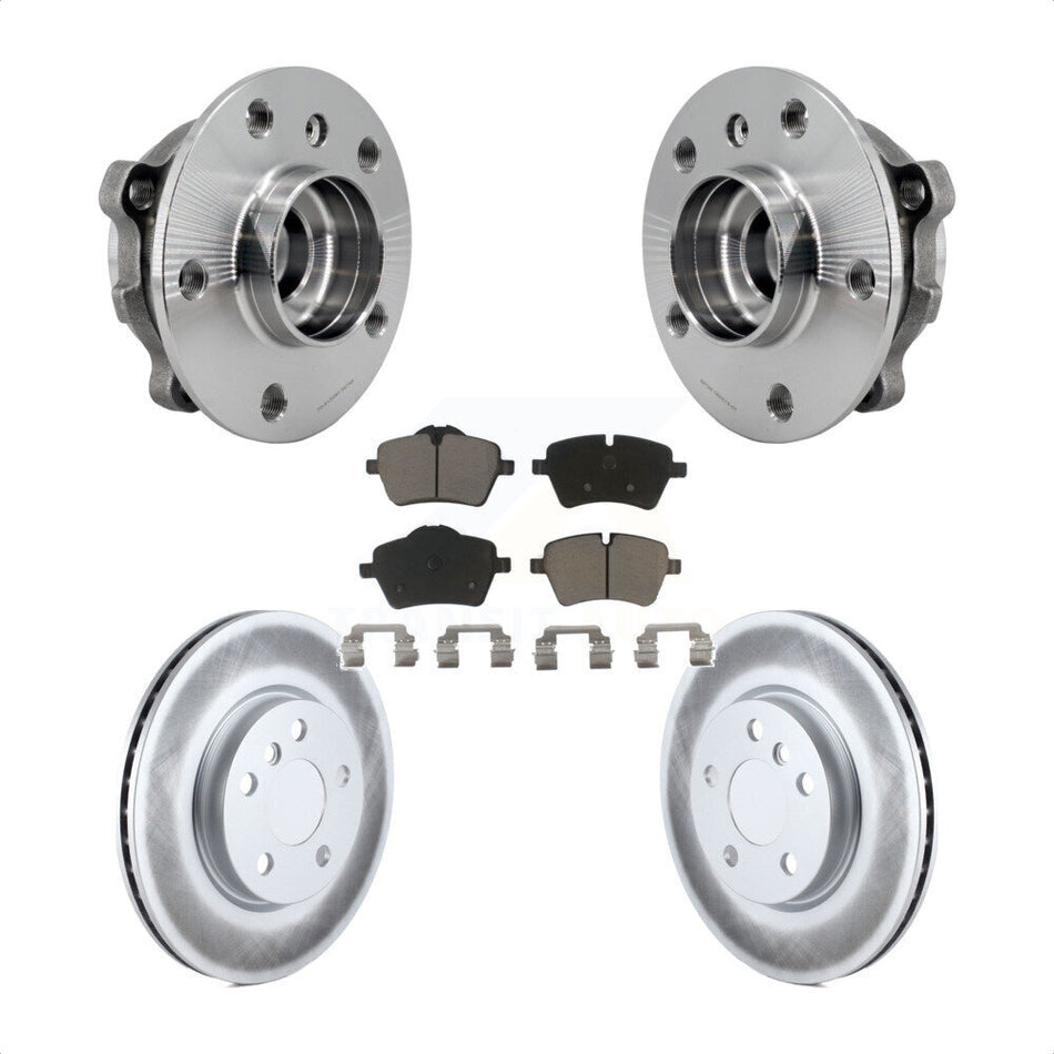 Front Hub Bearing Assembly Coated Disc Brake Rotors And Ceramic Pads Kit For Mini Cooper KBB-125890