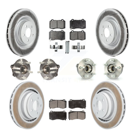 Front Rear Hub Bearing Coated Brake Rotor And Pad Kit (10Pc) For Dodge Challenger Charger KBB-125950
