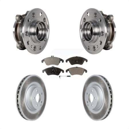 Front Hub Bearing Assembly Coated Brake Rotor And Pad Kit For 2017 Mercedes-Benz E400 AWD KBB-126018