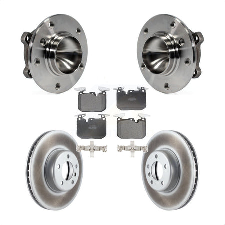 Front Hub Bearing Coated Brake Rotor Pad Kit For BMW 328i With 340mm Diameter KBB-126022