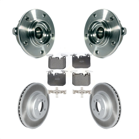Front Hub Bearing Coated Brake Rotor Pads Kit For BMW 335i xDrive 435i Gran Coupe 340i GT KBB-126026