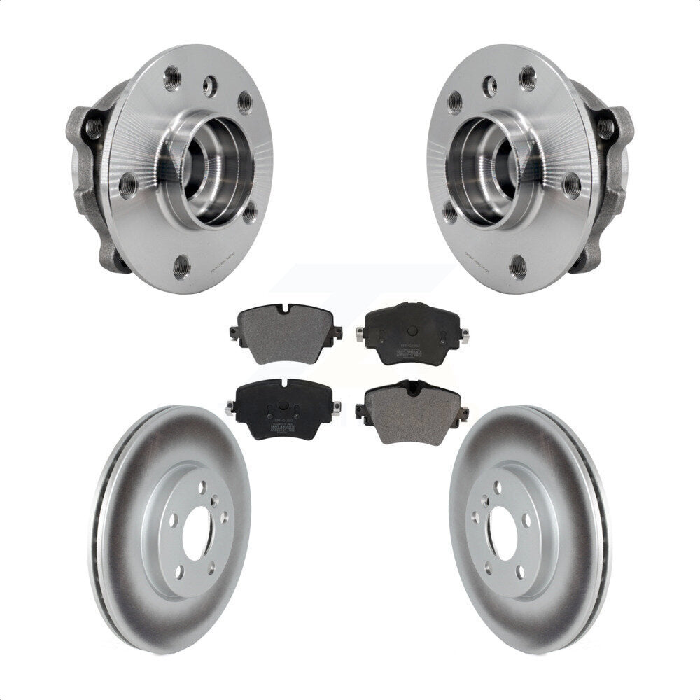 Front Hub Bearing Assembly Coated Brake Rotor Pads Kit For Mini Cooper Countryman Clubman KBB-126030